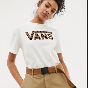 Vans Flying V Leopard T Shirt Medium